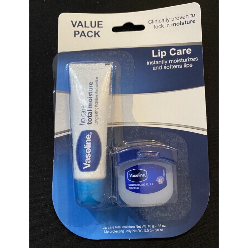 Mini New Vaseline Lip Care w/ Lip Balm & Jelly‎ Value Pack